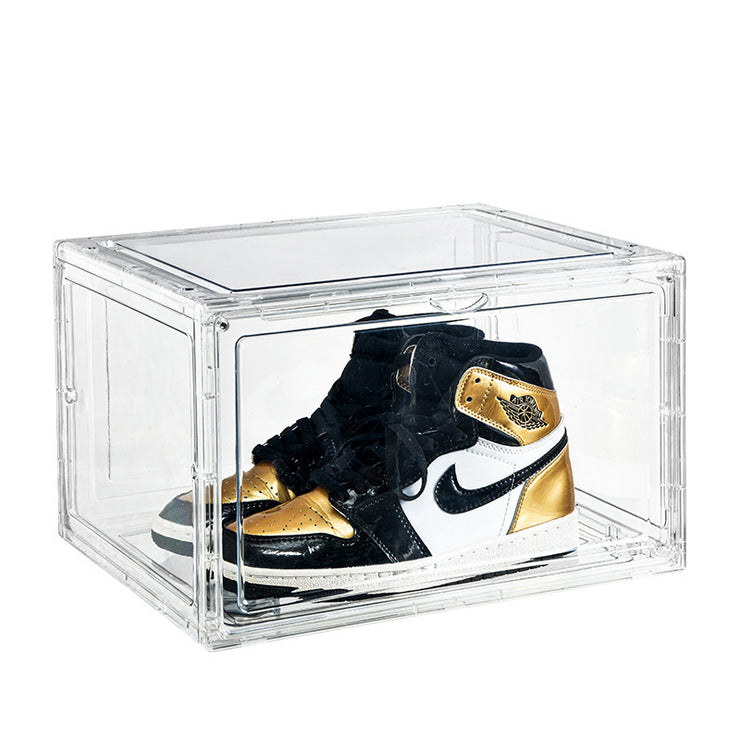 Shoe Box Magnetic Side Open High-top Storage Home Moisture-proof Dustproof Basketball Shoes Storage Box Shoe Cabinet Transparent Box