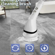 7 In 1 Wireless Electric Cleaning Brush Multifunctional Adjustable Handled Cleaning Brush For Kitchen Bathroom Fish Tank