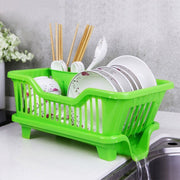 Kitchen drain dish rack