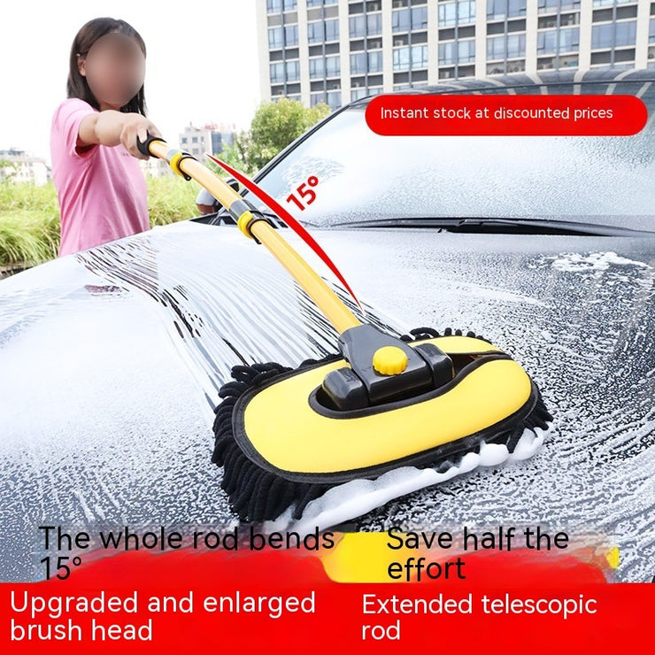 Telescopic Curved Rod Multi-function Car Cleaning Cleaning Brush Dust Remove Brush Tool