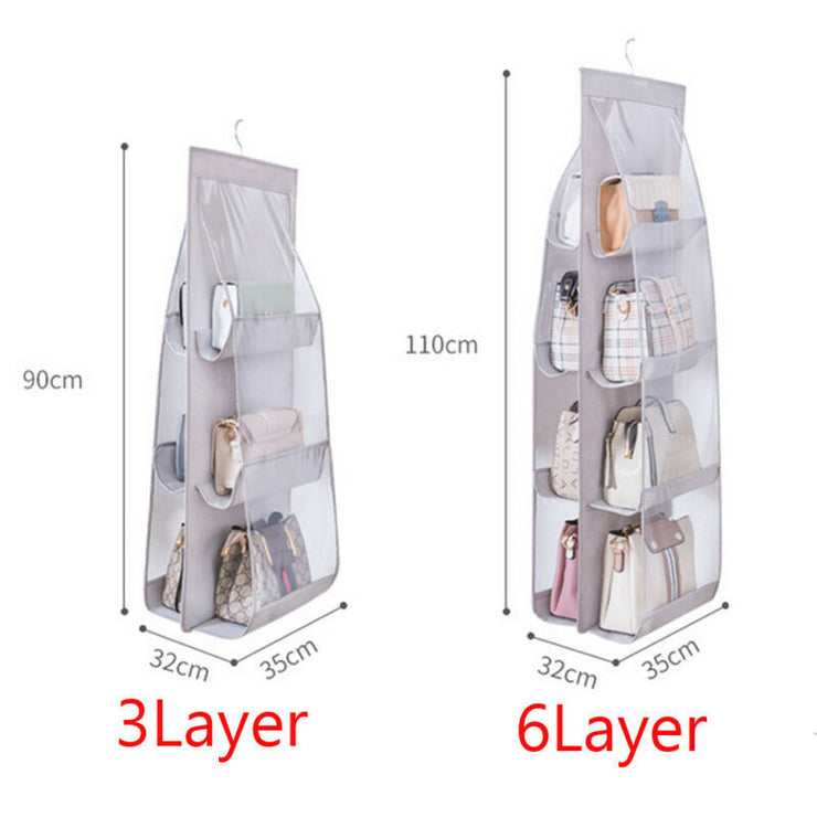 Foldable Double Sides Home Use Clothing Handbag Storage Bag