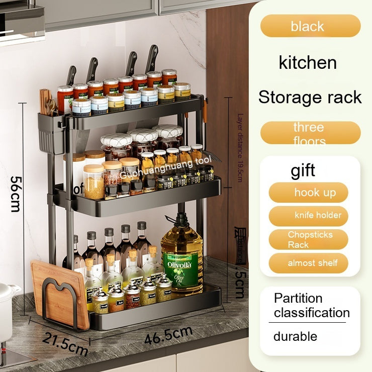 Kitchen Rack For Seasoning Multi-layer Storage Kitchen Supplies