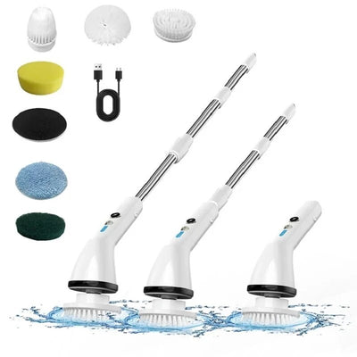 7 In 1 Wireless Electric Cleaning Brush Multifunctional Adjustable Handled Cleaning Brush For Kitchen Bathroom Fish Tank