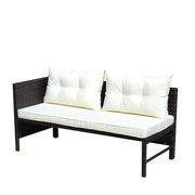 Outdoor Patio Furniture Sets 3 Piece Conversation Set Wicker Ratten Sectional Sofa With Seat Cushions